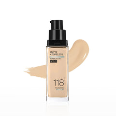 Maybelline Fit Me Matte + Poreless SPF 22 Oil Control Foundation (118)