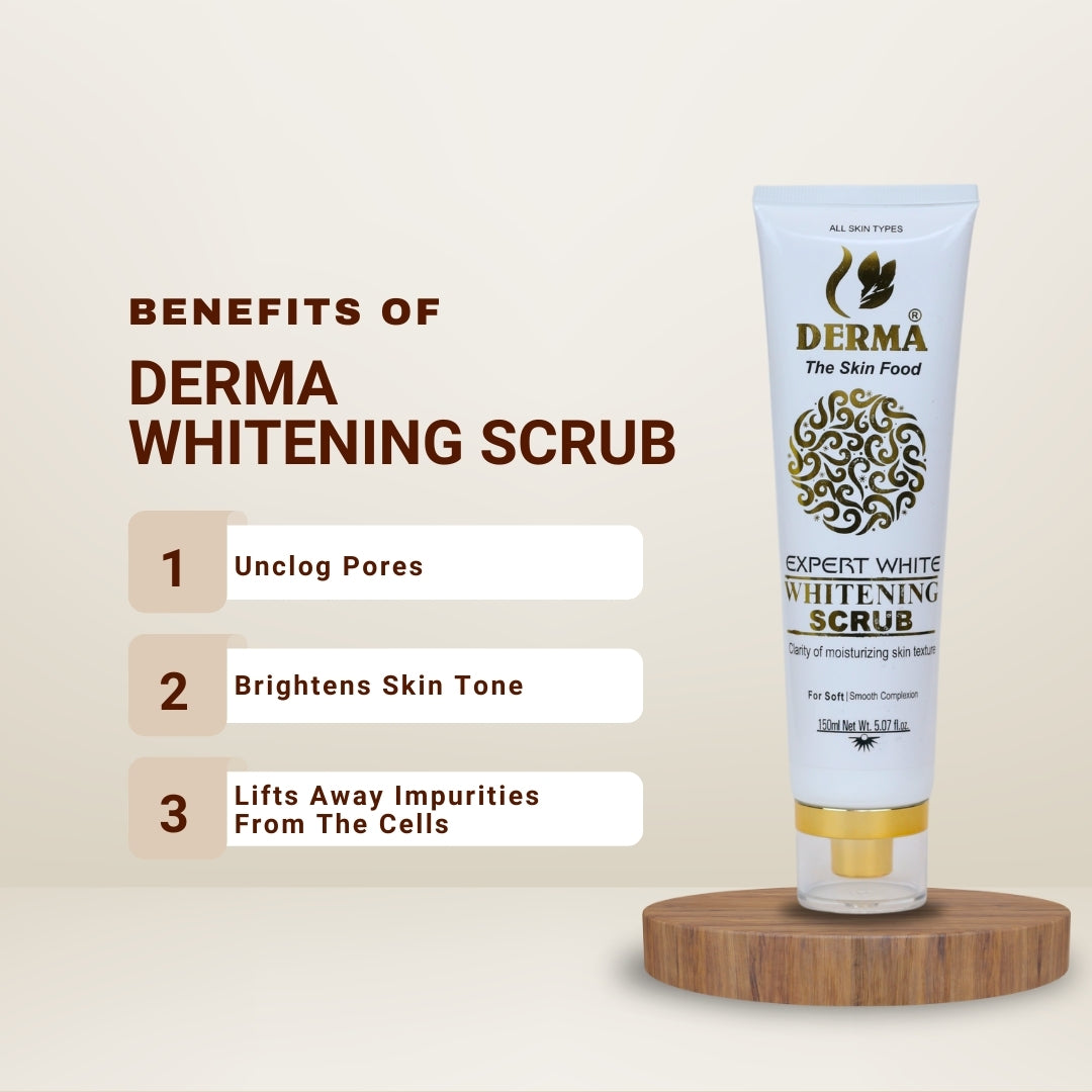 Derma Expert White Whitening Scrub 150ml