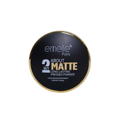 Emelie 2in1 Matte Long Lasting Pressed Powder