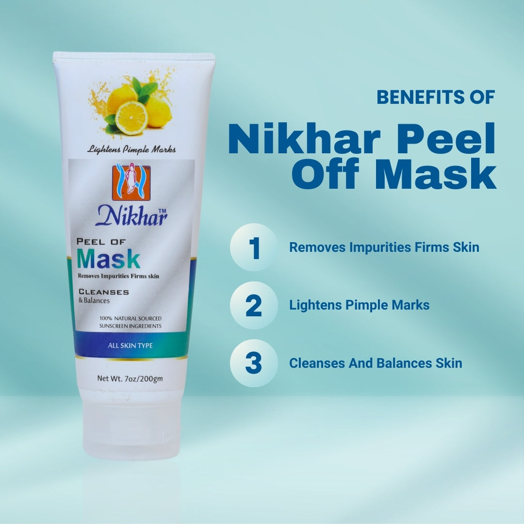 Nikhar Lemon Peel Off Mask 200gm