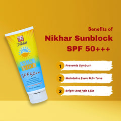 Nikhar Sunblock SPF 50+++ 200gm