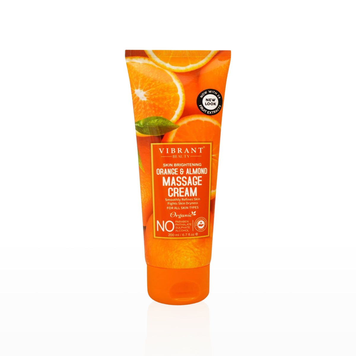 Vibrant Beauty Skin Brightening Orange & Almond Massage Cream 200ml