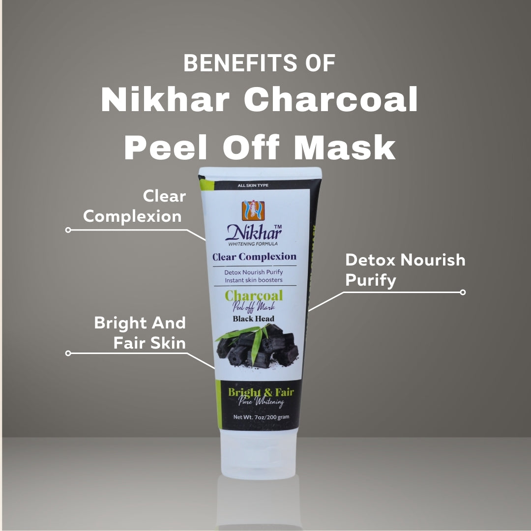 Nikhar Charcoal Peel Off Mask Black Head 200gm