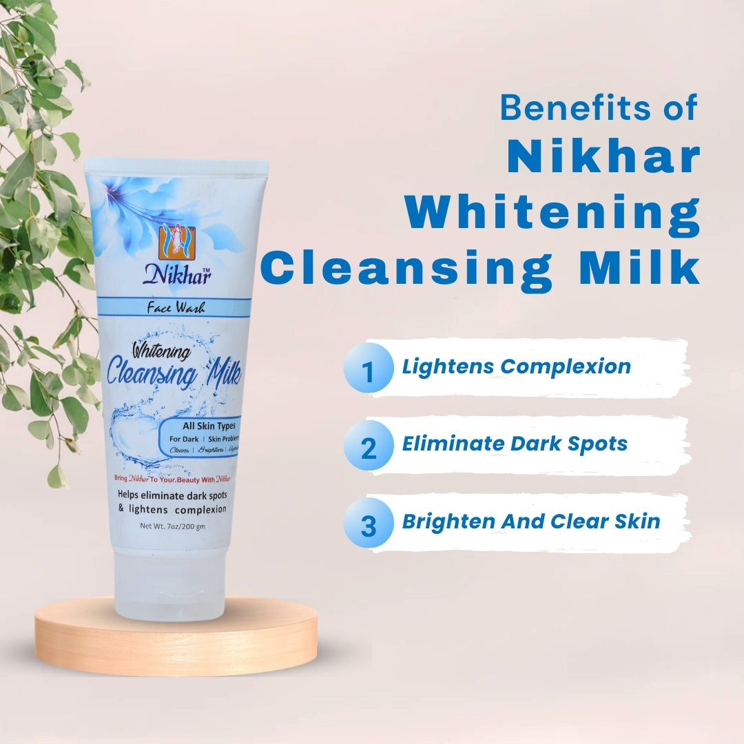 Nikhar Whitening Cleansing Milk 200gm