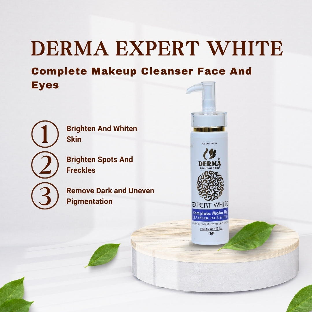 Derma Expert White Complete Makeup Cleanser Face & Eyes